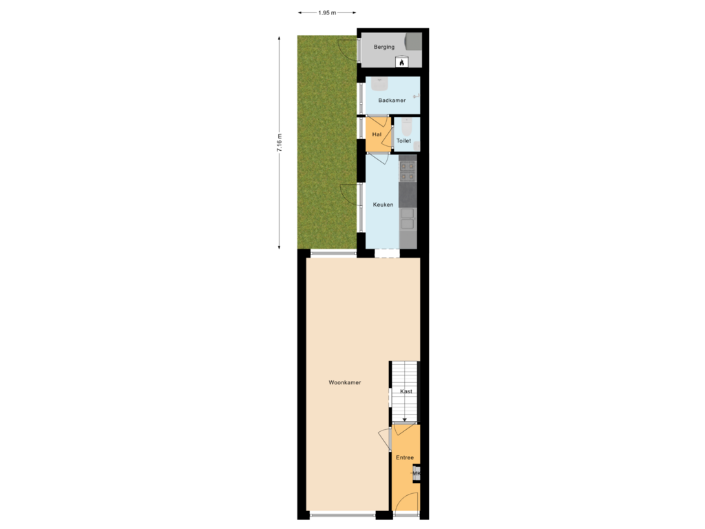 Bekijk plattegrond van Situatie van Bloemstraat 27