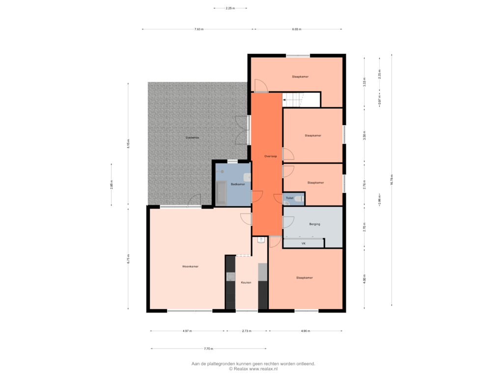 View floorplan of Verdieping 1 of Dorpsstraat 23