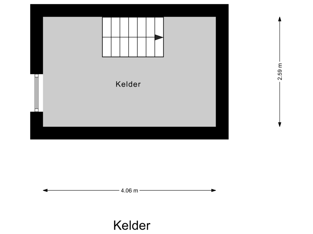 View floorplan of Kelder of Ploeg 54