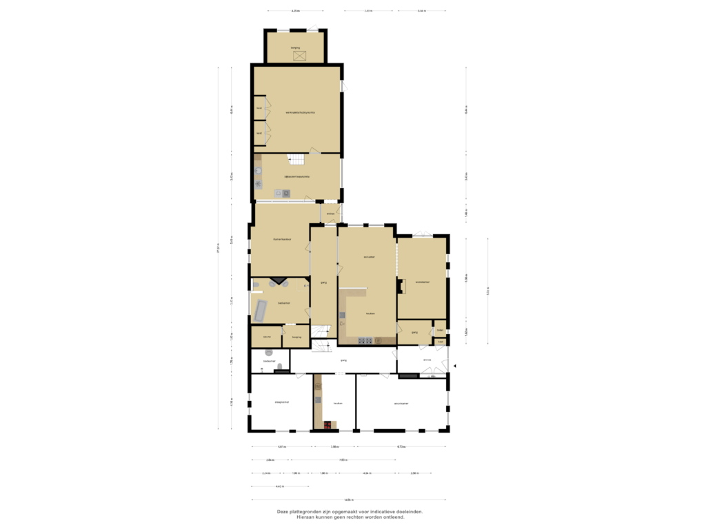 Bekijk plattegrond van Begane Grond van Oostwouder Dorpsstraat 16