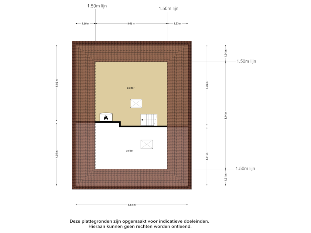 Bekijk plattegrond van Tweede Verdieping van Oostwouder Dorpsstraat 16