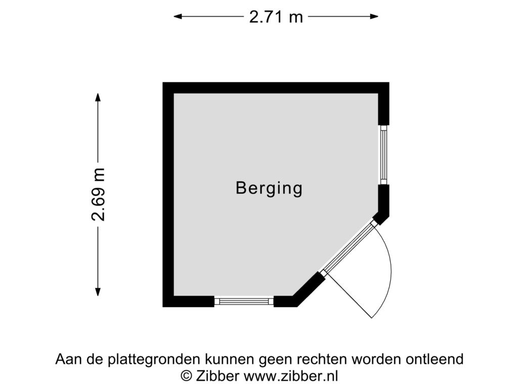 Bekijk plattegrond van Berging van Halmlaan 7