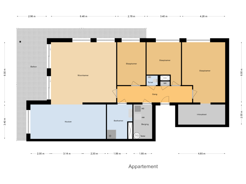 Bekijk plattegrond van Appartement van Appartementen (Bouwnr. 1)