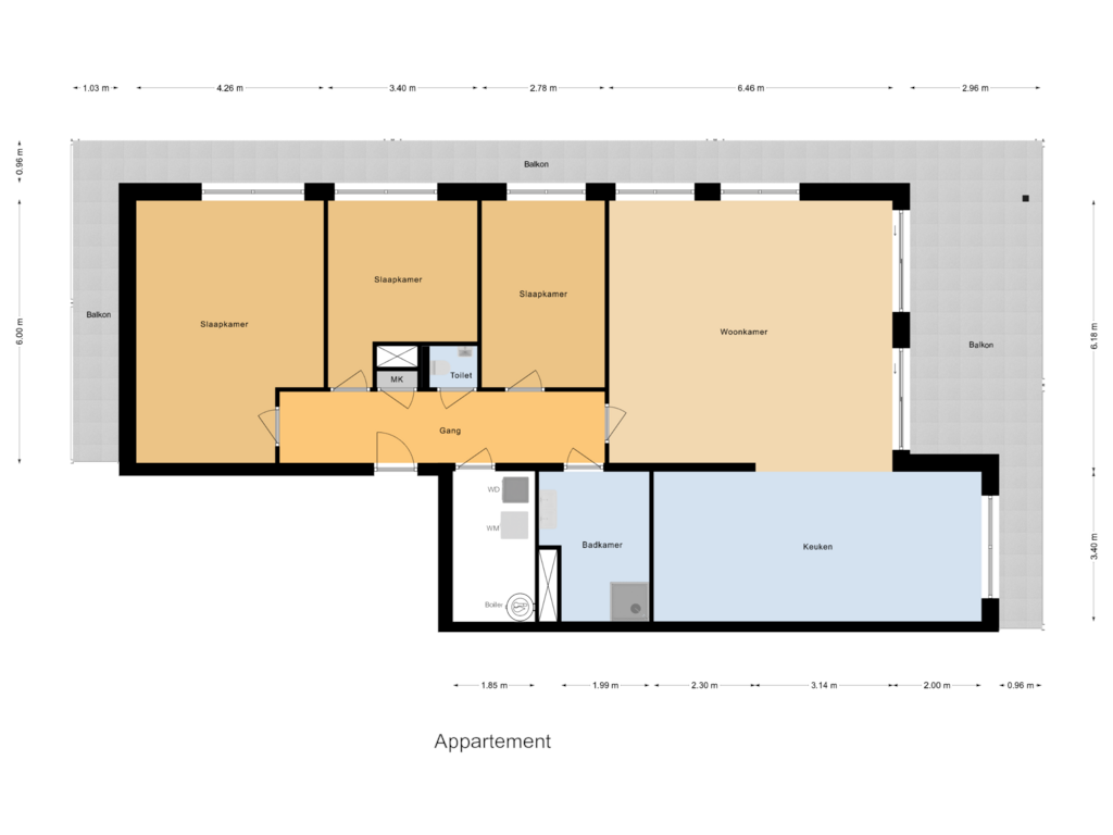 Bekijk plattegrond van Appartement van Appartementen (Bouwnr. 4)