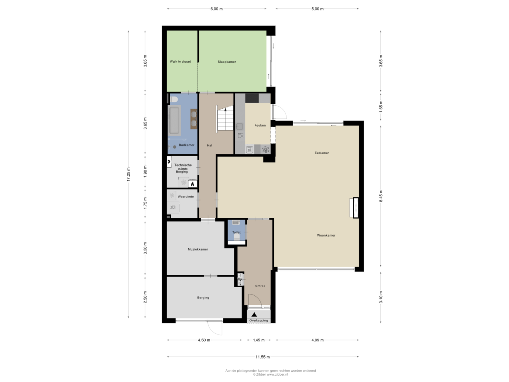 View floorplan of Begane Grond of Grootveld 31