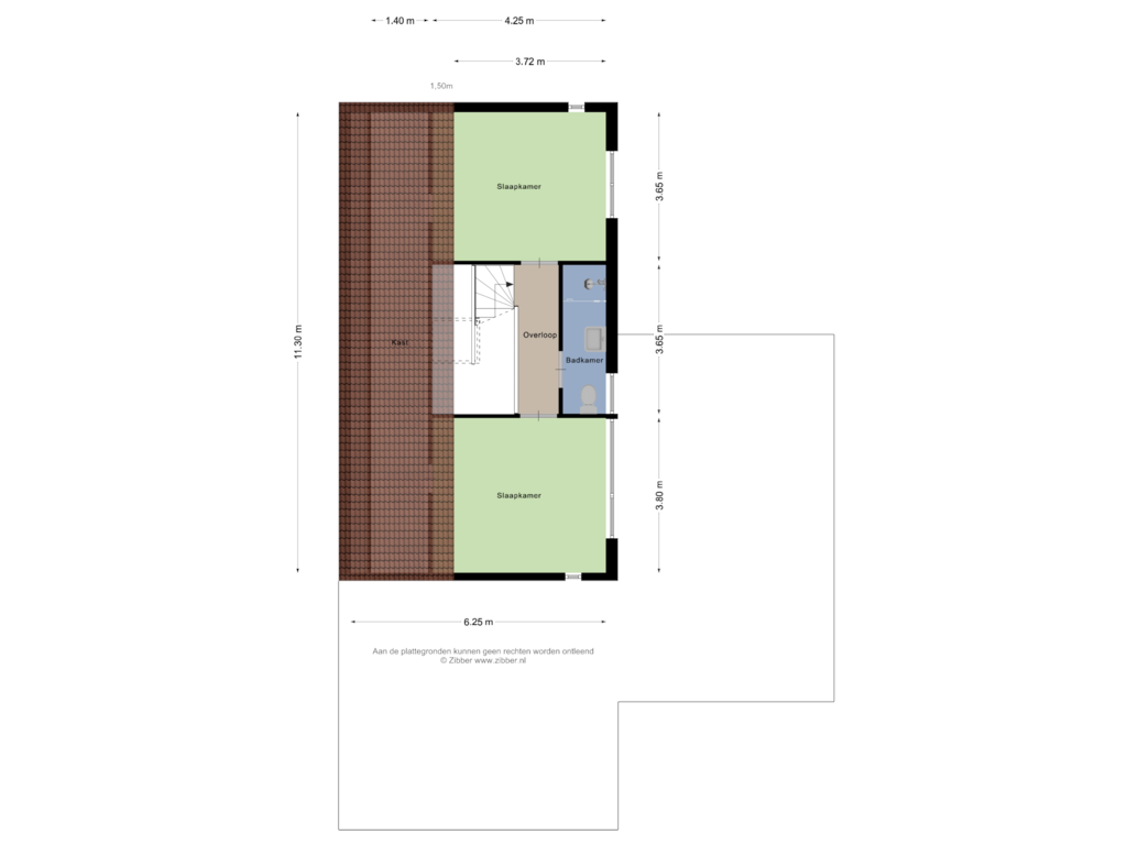 View floorplan of Eerste Verdieping of Grootveld 31