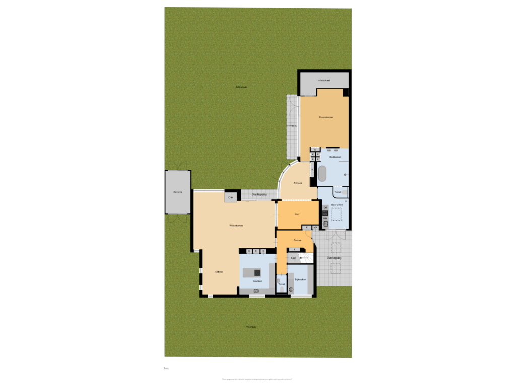 View floorplan of Tuin of Brederodelaan 2-B