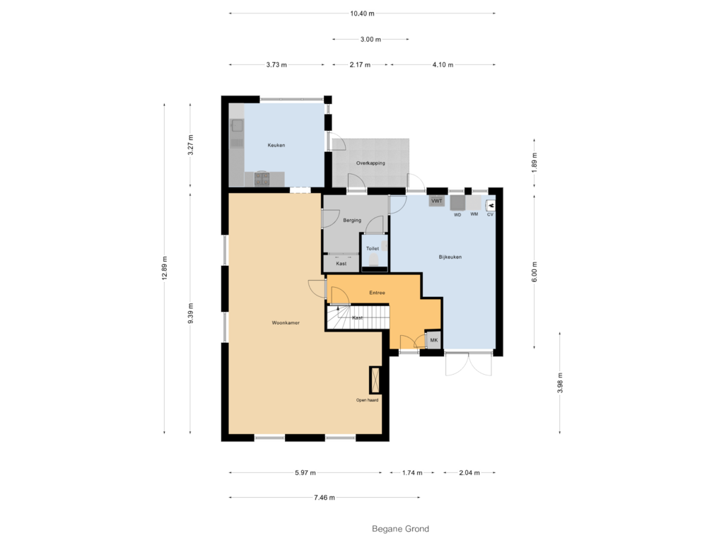 Bekijk plattegrond van Begane Grond van Dr. Lemmenstraat 21