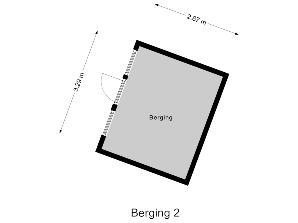 Bekijk plattegrond van Berging 2 van Dr. Lemmenstraat 21