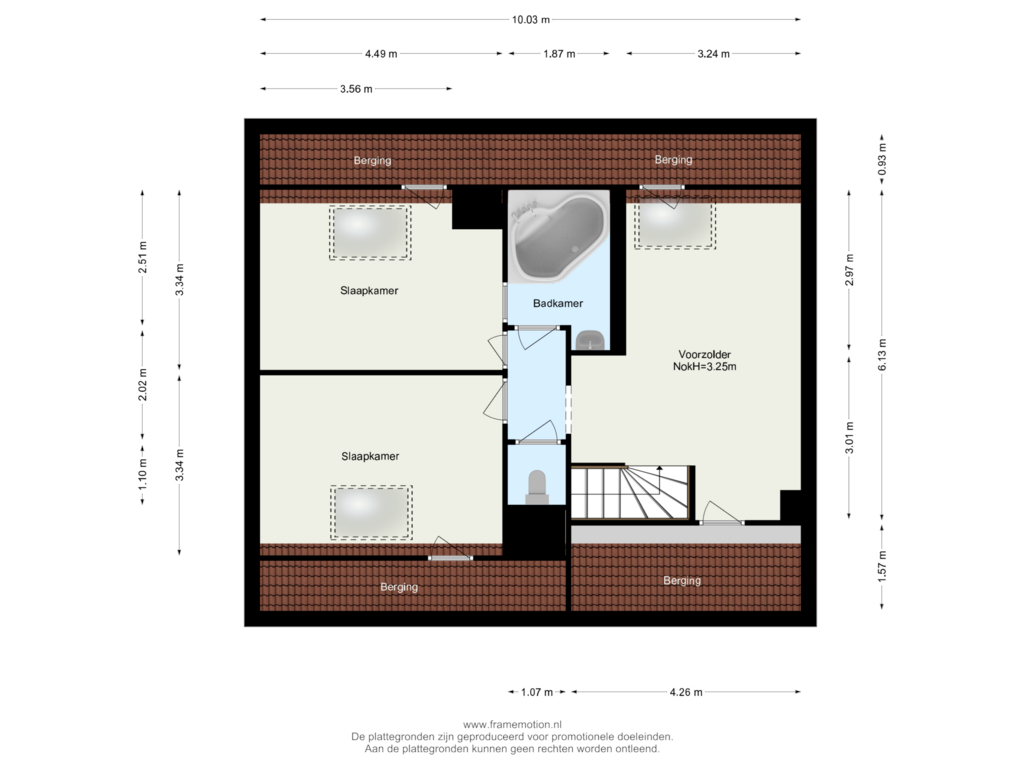 Bekijk plattegrond van Verdieping 2 van 's-Gravenweg 145