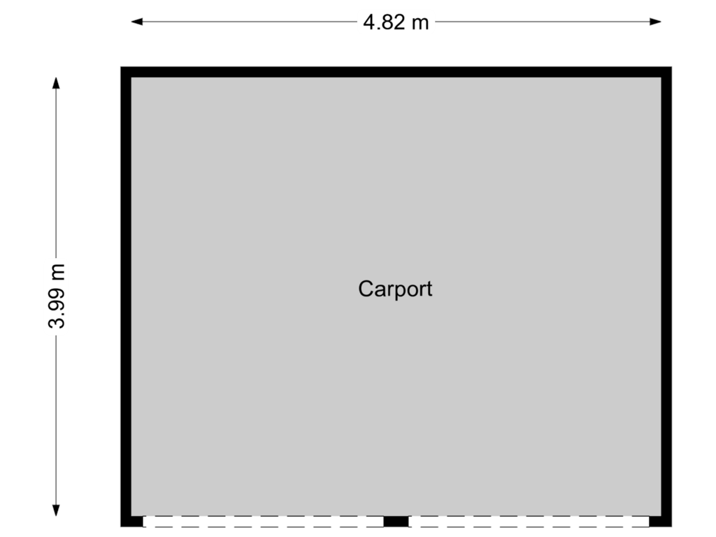 Bekijk plattegrond van Carport van Sprielderweg 59