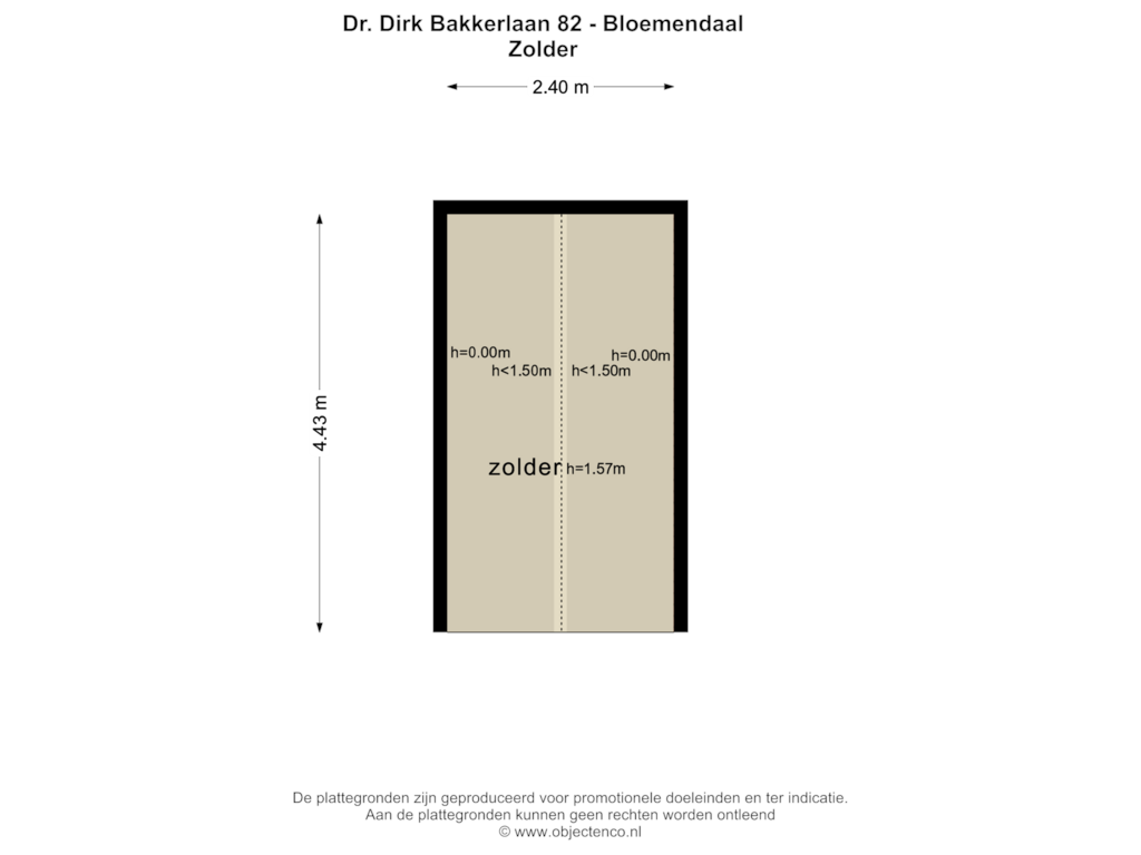 Bekijk plattegrond van Zolder van Dr. Dirk Bakkerlaan 82