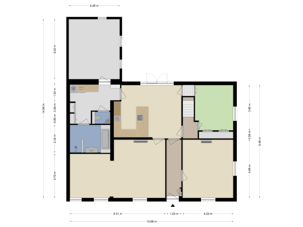 View floorplan of Begane Grond of Zeelandsedijk 50