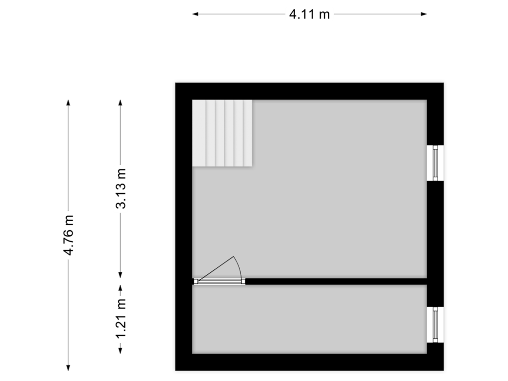 View floorplan of Kelder of Zeelandsedijk 50