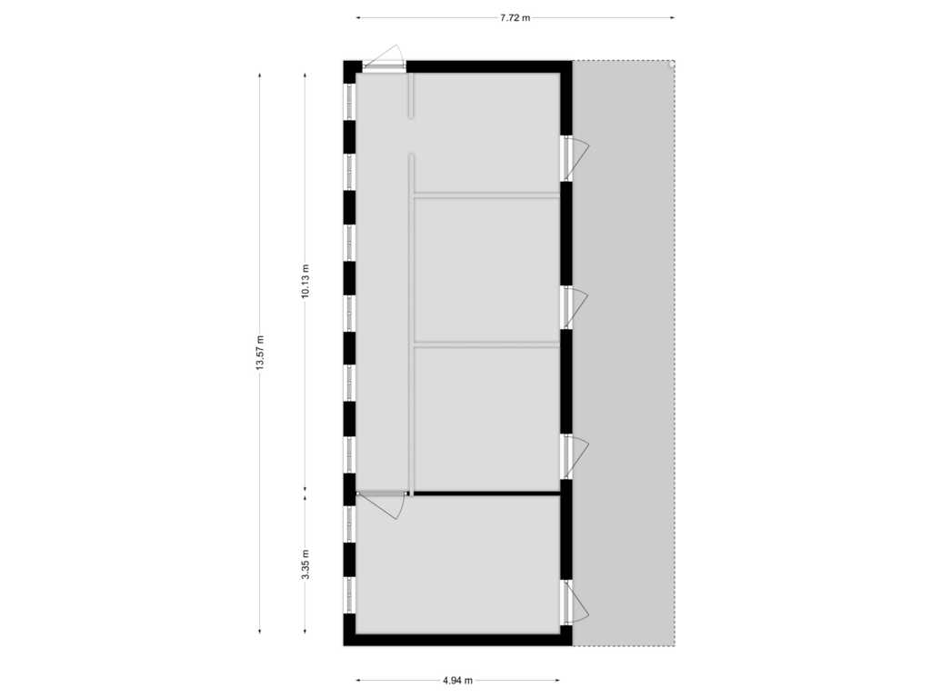 View floorplan of Paardenstal of Zeelandsedijk 50