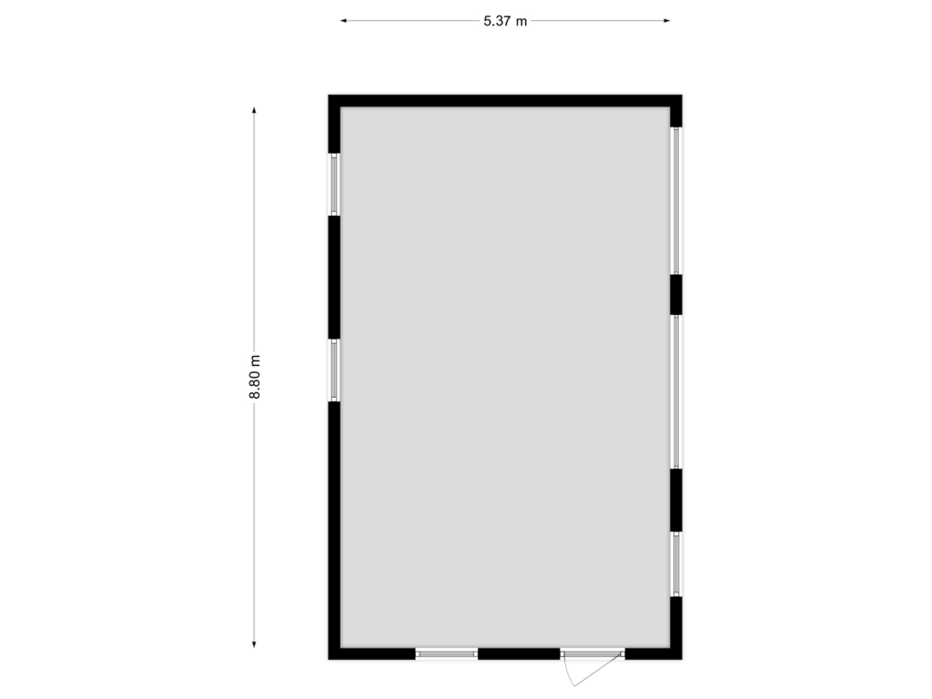 View floorplan of Garage of Zeelandsedijk 50