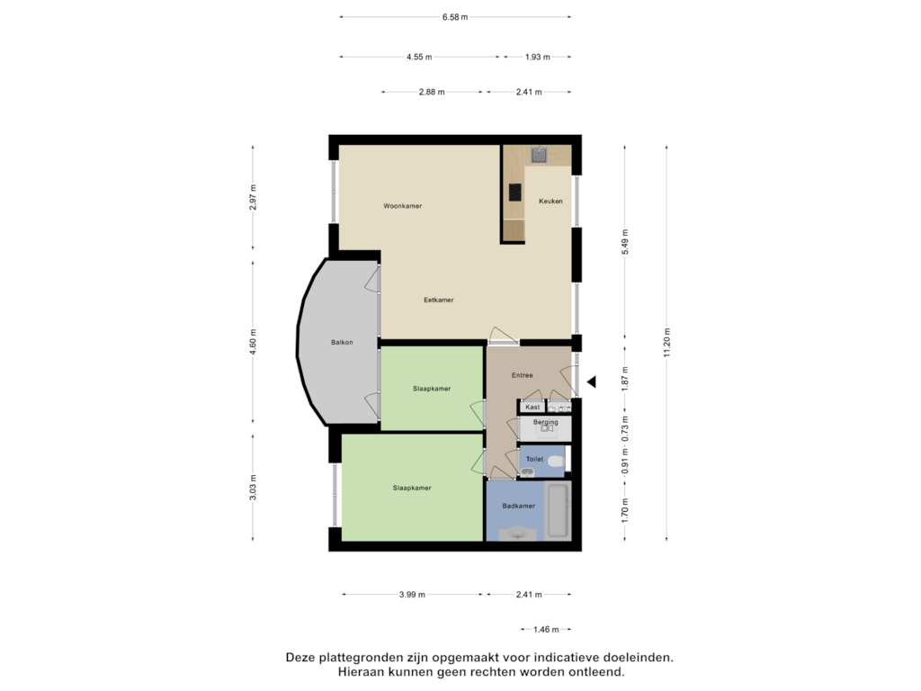 View floorplan of Appartement of Maartje Offerspad 29