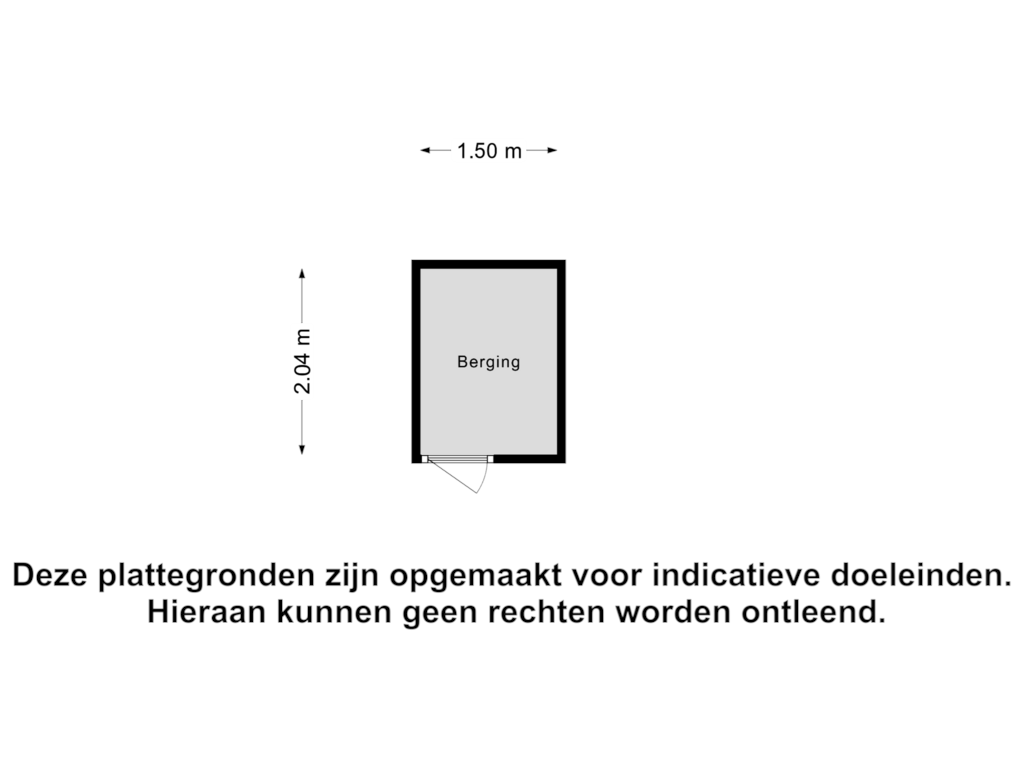 View floorplan of Berging of Maartje Offerspad 29