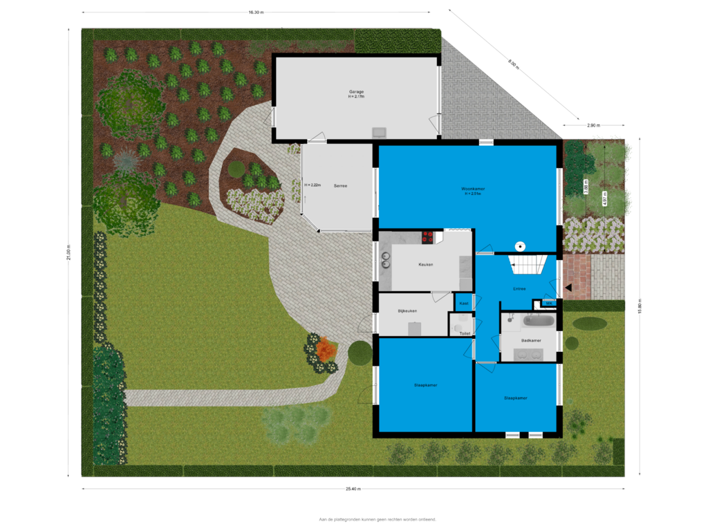 Bekijk plattegrond van Situatie van Kratonlaan 69