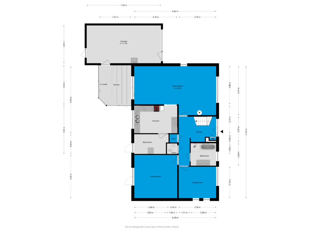 Bekijk plattegrond van Begane grond van Kratonlaan 69