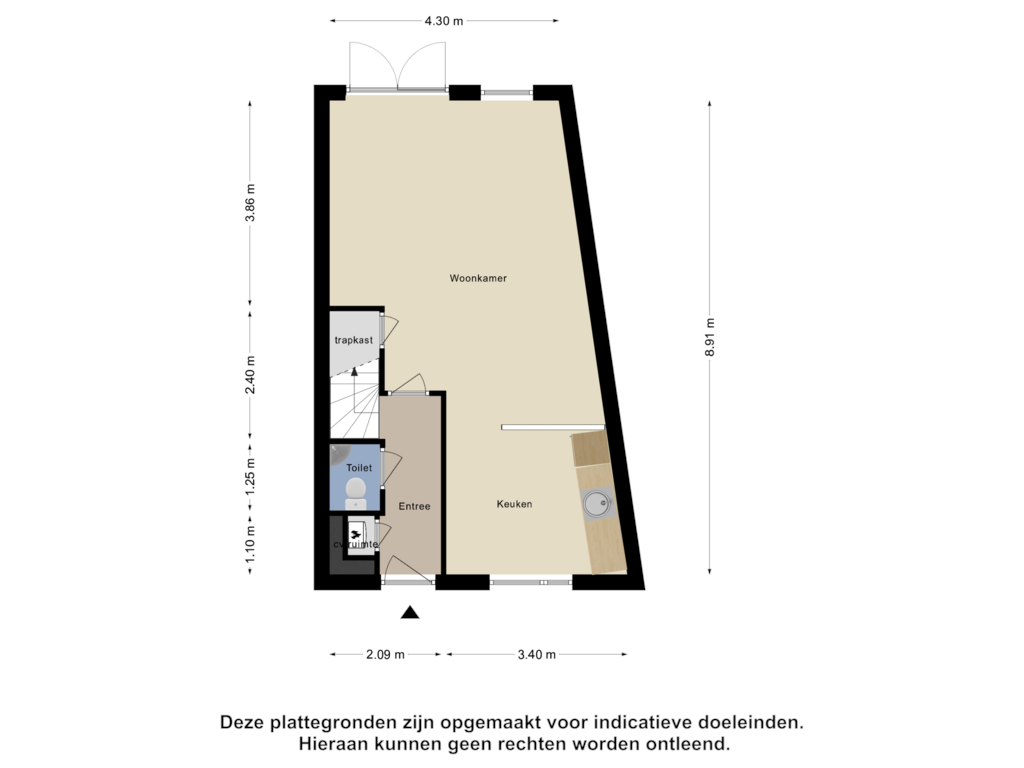 View floorplan of Begane Grond of Gasthuisstraat 5