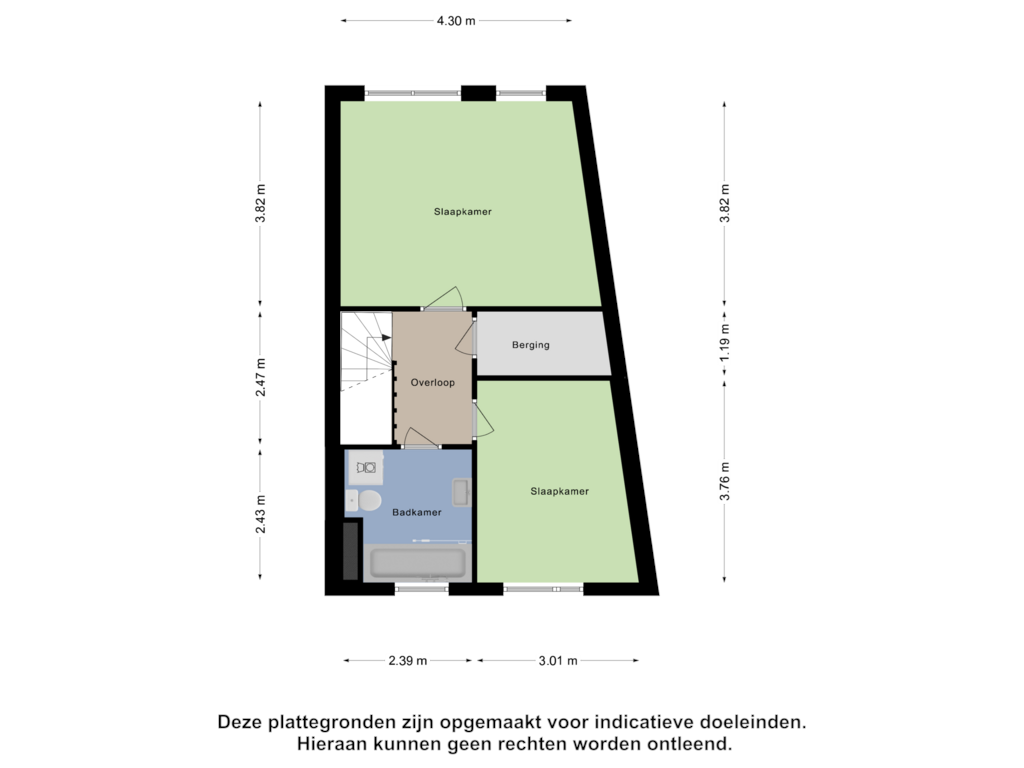 View floorplan of Eerste Verdieping of Gasthuisstraat 5