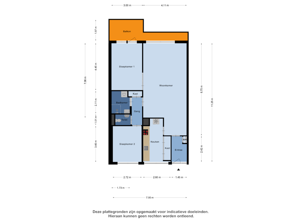 View floorplan of Appartement of Kadoelerbos 32