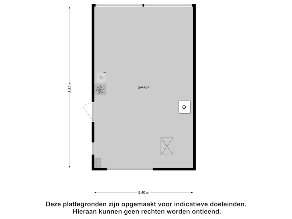 Bekijk plattegrond van Garage van Dorpstraat 40