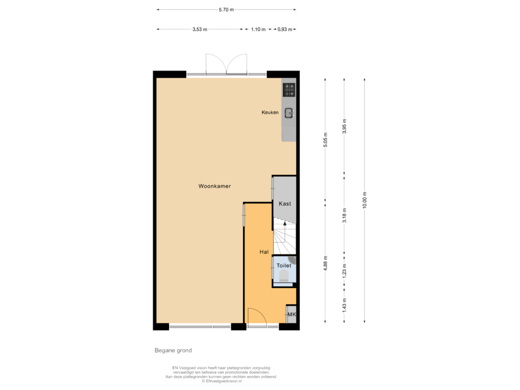 Bekijk plattegrond van Begane grond van Stuwwal 28