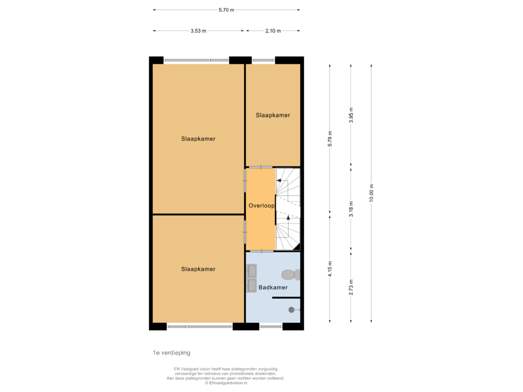 Bekijk plattegrond van 1e verdieping van Stuwwal 28