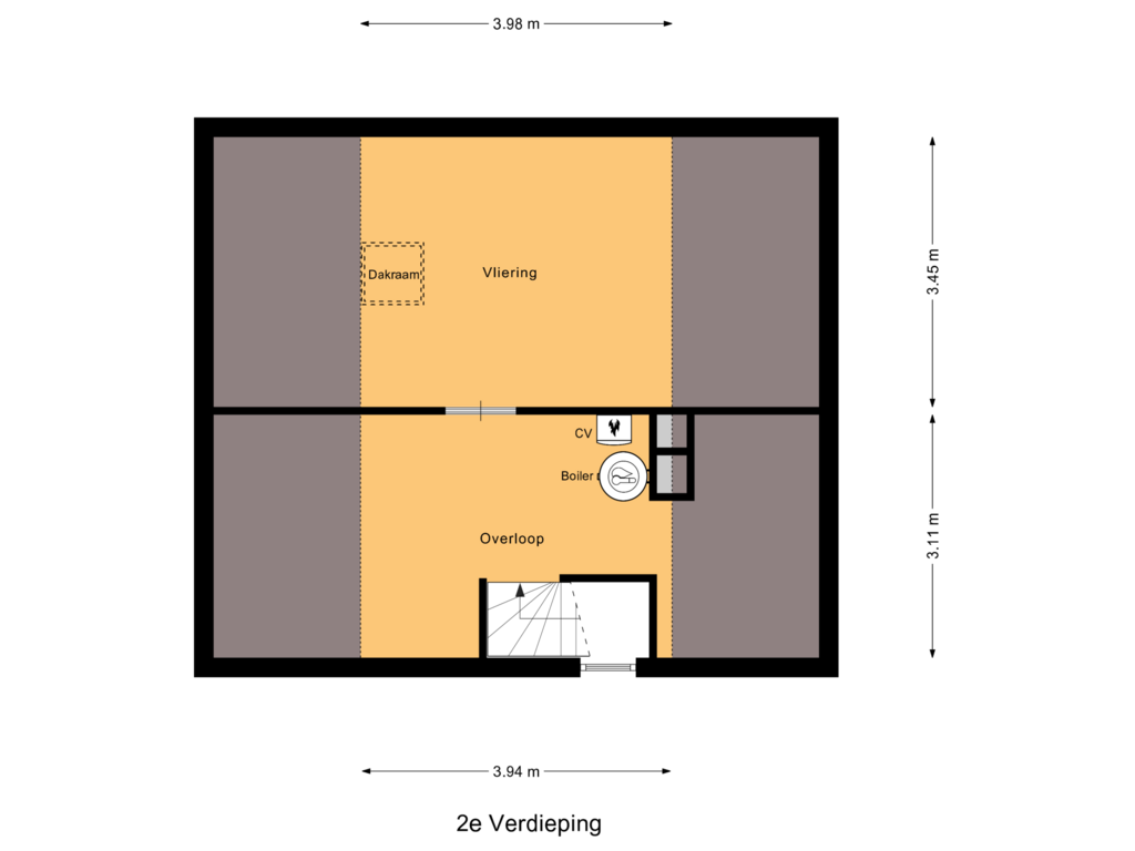 Bekijk plattegrond van 2e Verdieping van Brouwerskamp 24