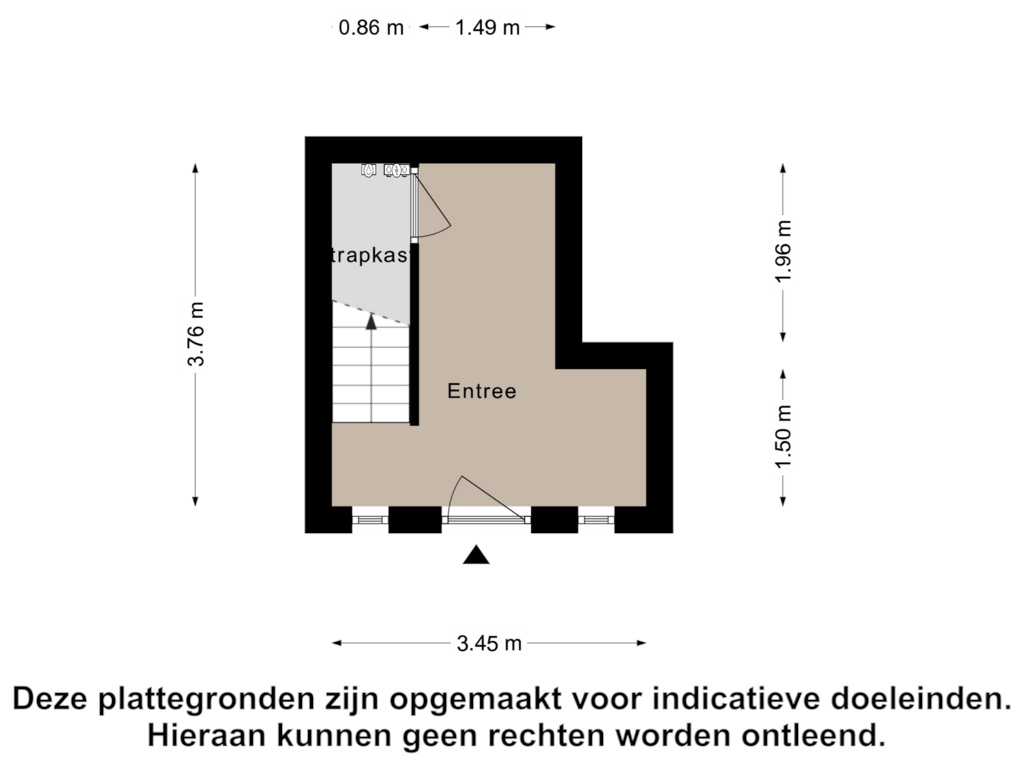 Bekijk plattegrond van Begane Grond van Gestelsestraat 46-A