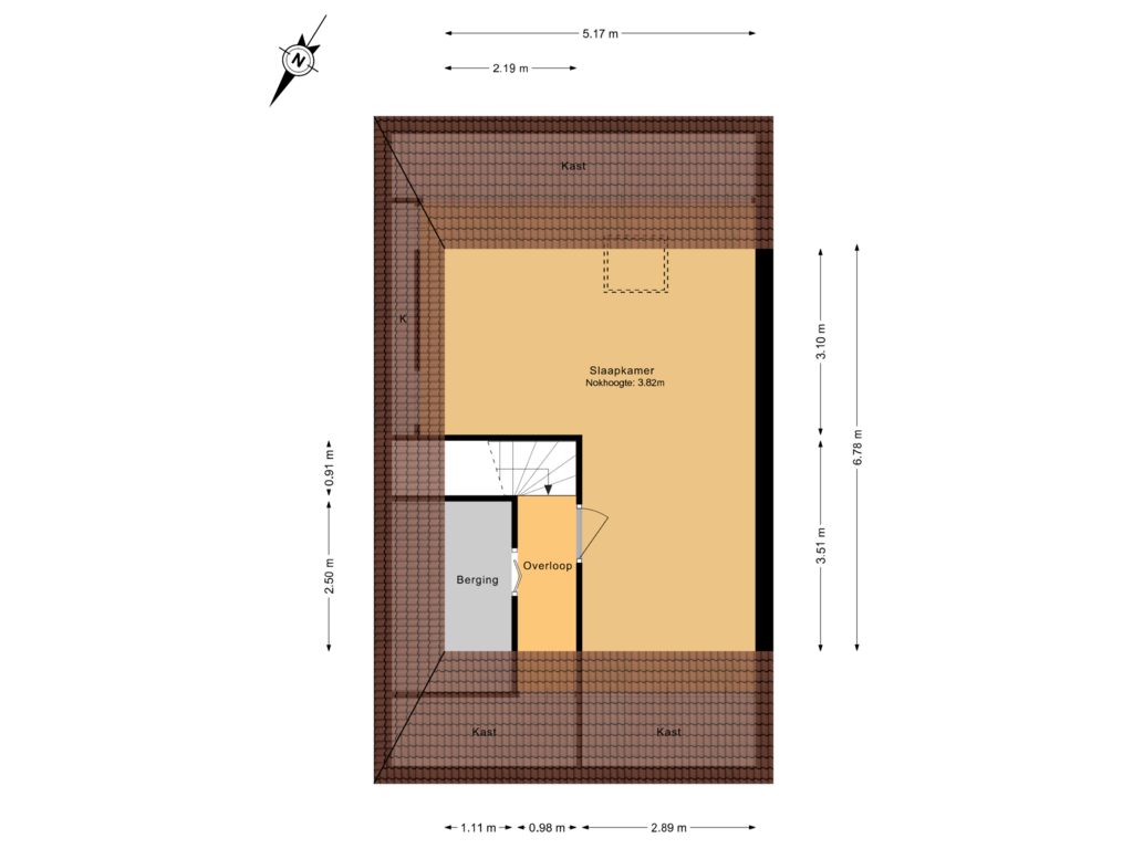 View floorplan of 2e Verdieping of Pepermuntstraat 35