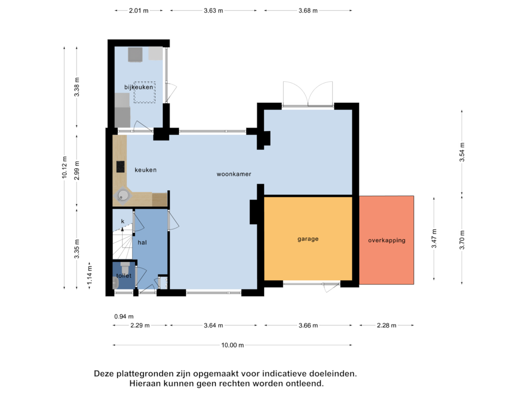 Bekijk plattegrond van Begane grond van Valeriusstraat 27