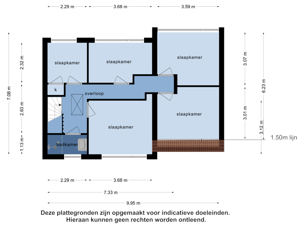 Bekijk plattegrond van 1e verdieping van Valeriusstraat 27