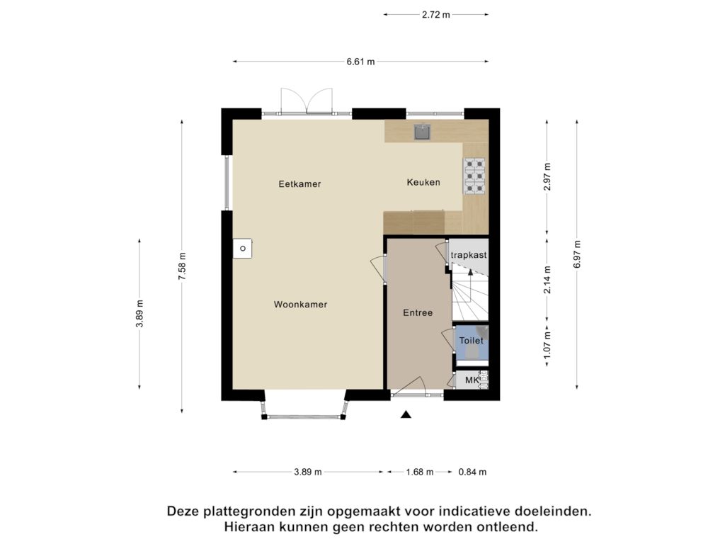 Bekijk plattegrond van Begane Grond van 2e Barendrechtseweg 211