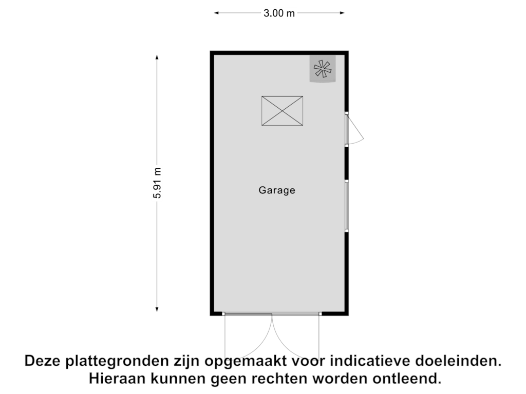 Bekijk plattegrond van Garage van 2e Barendrechtseweg 211