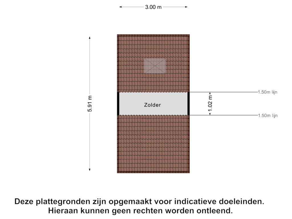 Bekijk plattegrond van Garage Zolder van 2e Barendrechtseweg 211