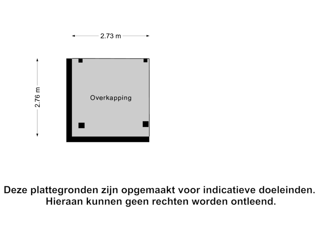 Bekijk plattegrond van Overkapping van 2e Barendrechtseweg 211