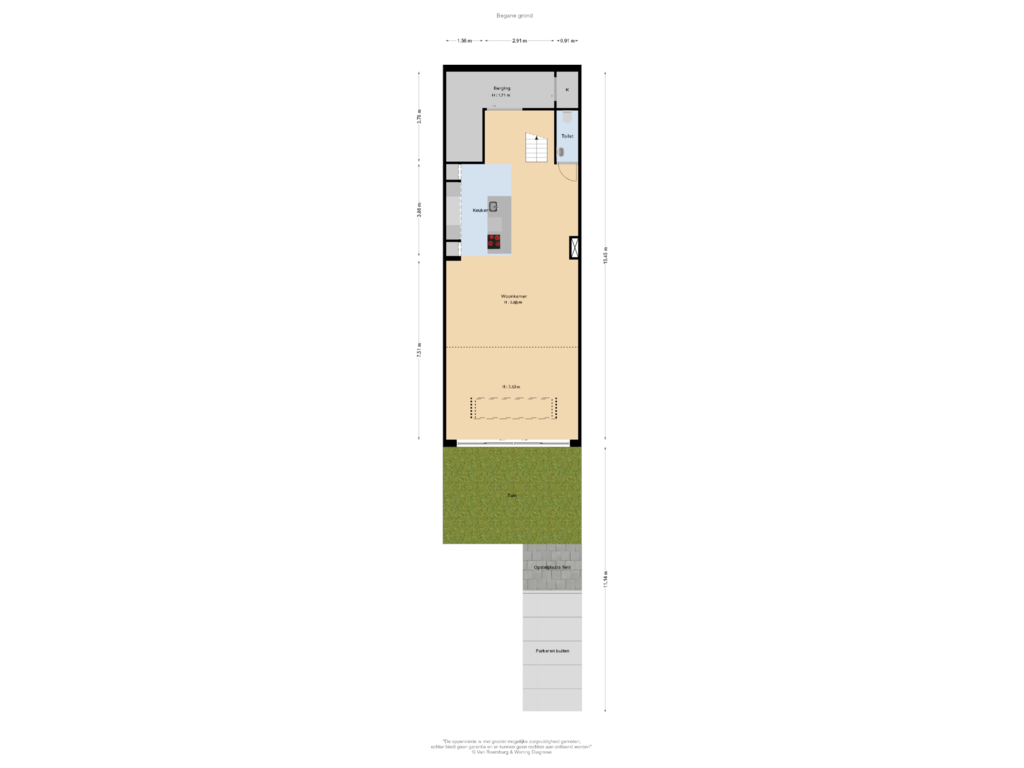 Bekijk plattegrond van Begane grond overzicht van Srefidensiplein 76-D