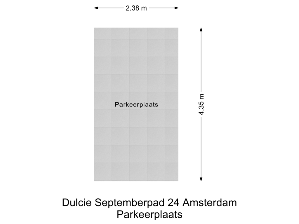 Bekijk plattegrond van Parkeerplaats van Dulcie Septemberpad 24