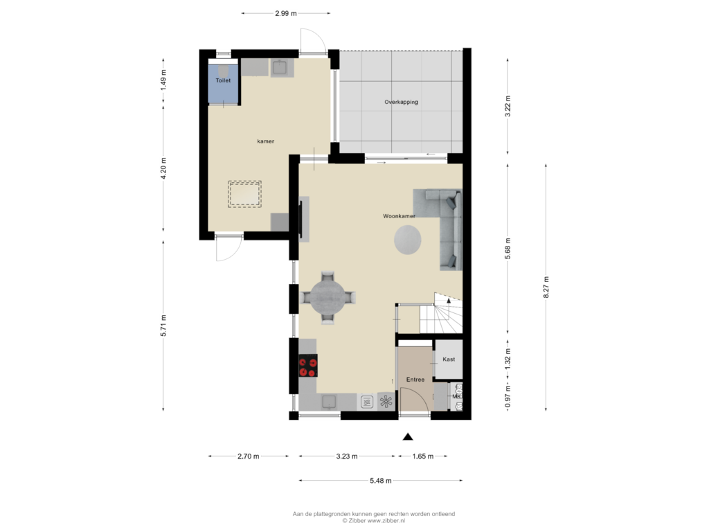 Bekijk plattegrond van Begane Grond van Heggenrank 3