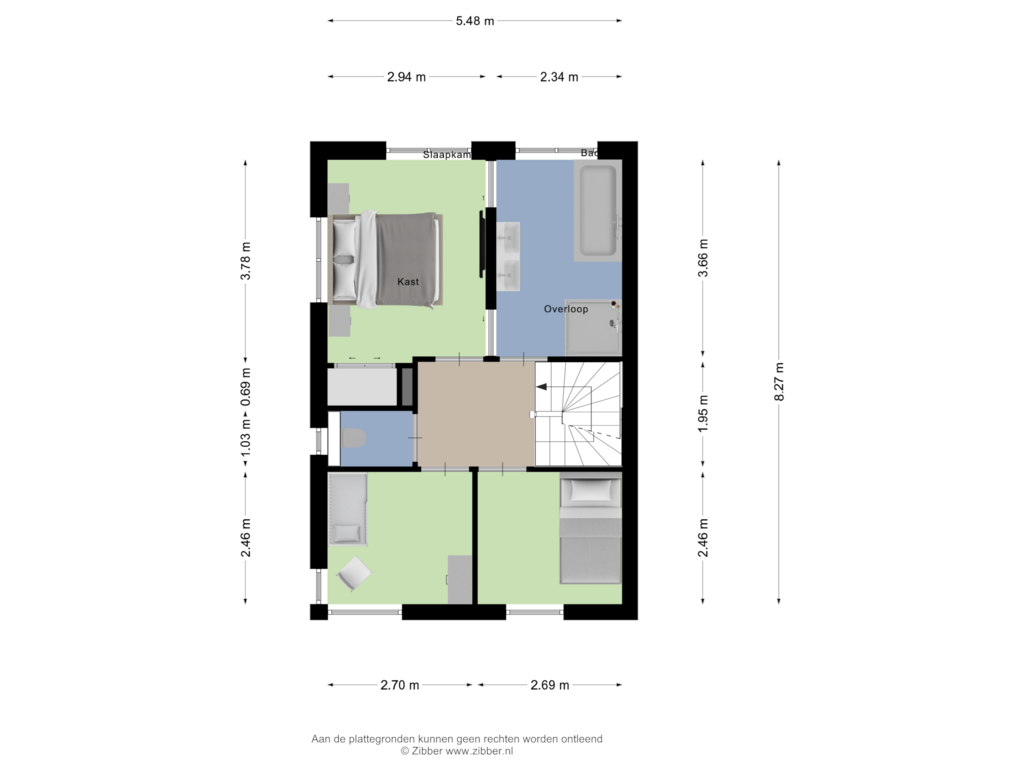 Bekijk plattegrond van Eerste Verdieping van Heggenrank 3