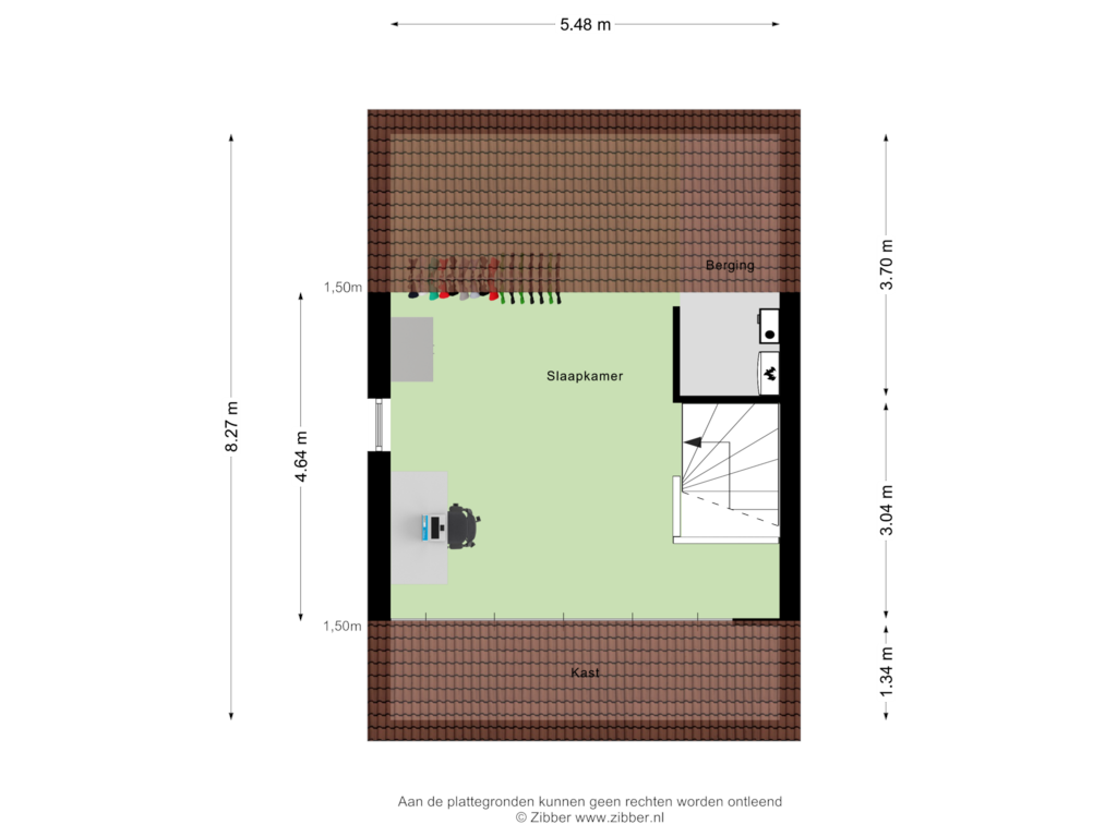 Bekijk plattegrond van Tweede Verdieping van Heggenrank 3