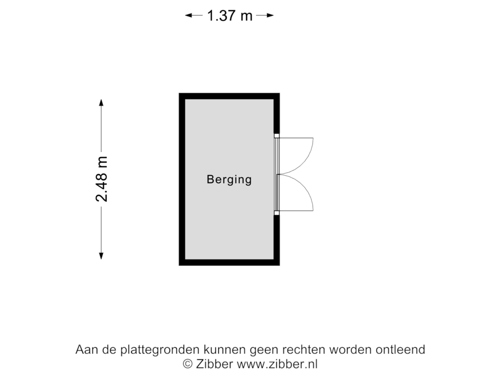 Bekijk plattegrond van Berging van Heggenrank 3