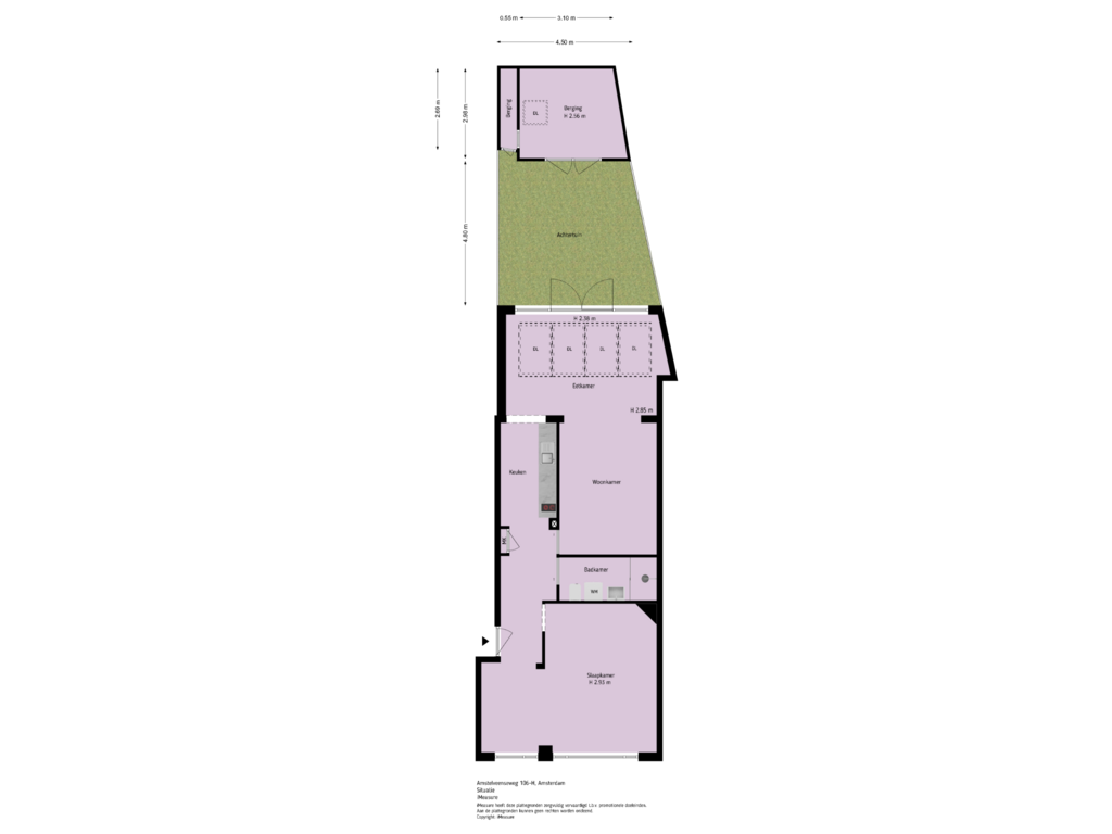 Bekijk plattegrond van Situatie van Amstelveenseweg 106-H