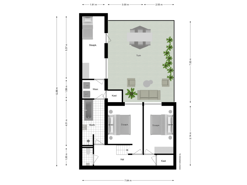 Bekijk plattegrond van SOUTERRAIN van Kloveniersburgwal 103-OV