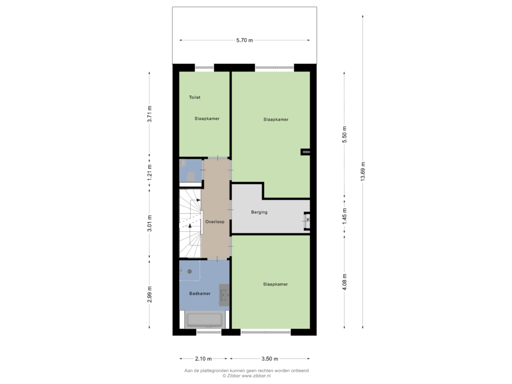 Bekijk plattegrond van Eerste verdieping van Martinus Jan Langeveldstraat 12