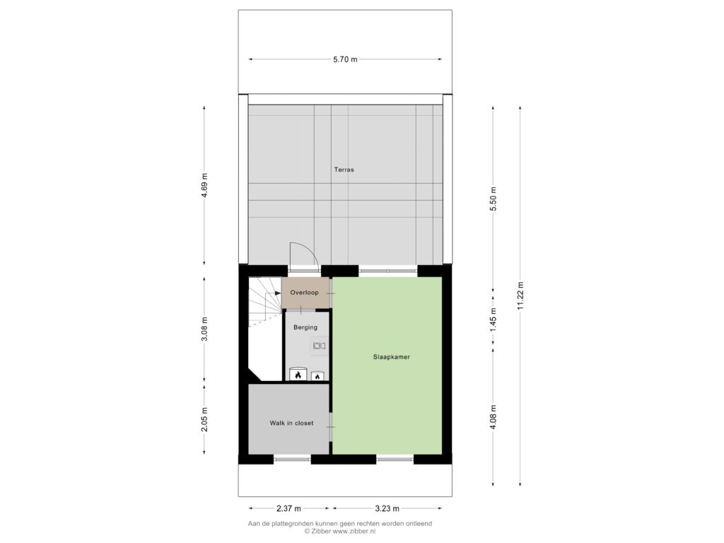 Bekijk plattegrond van Tweede verdieping van Martinus Jan Langeveldstraat 12