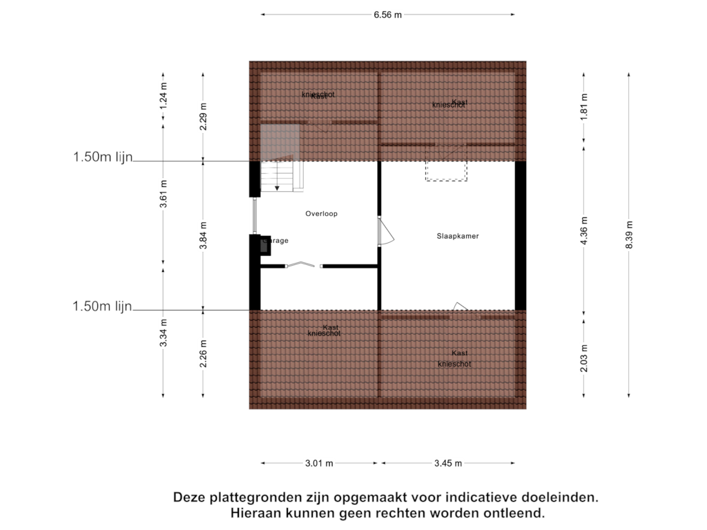 Bekijk plattegrond van Tweede Verdieping van Clematis 30